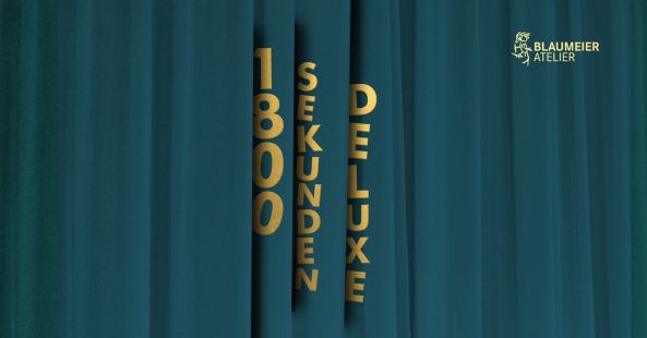 goldener Schriftzug 1800 Skunden Deluxe senkrecht auf blaumem Hintergrund
